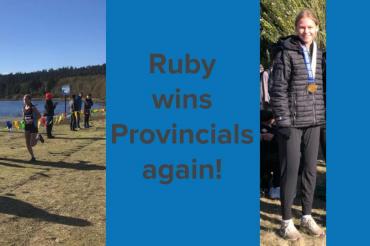 Ruby wins Cross Country Provincials