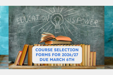 Course selection forms due