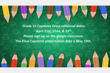 Capstone dates