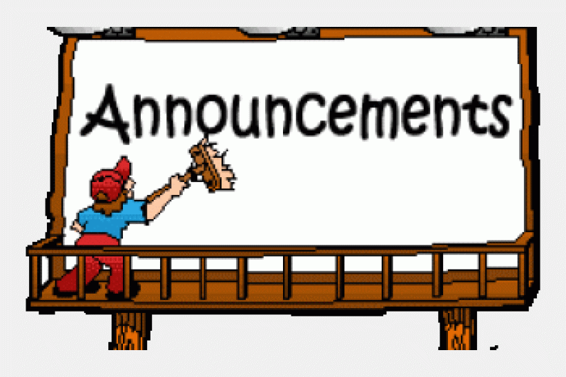 announcements